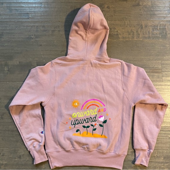 Champion X Steffi Lynn Onward & Upward Reverse Weave Hoodie Sweatshirt - Picture 13 of 15
